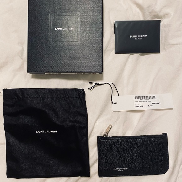 YSL Saint Laurent Fragment wallet in black - Picture 9 of 9
